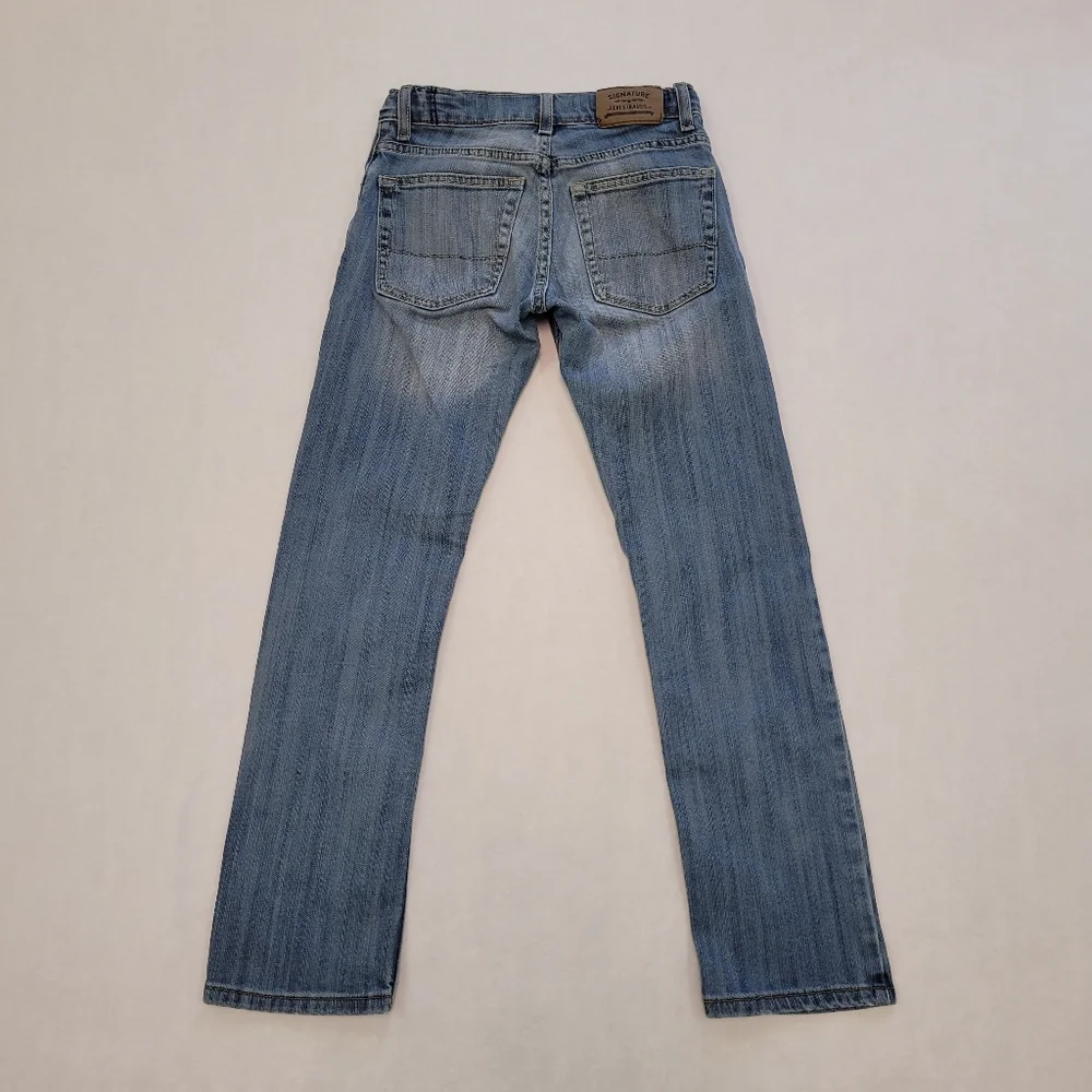 Signature By Levi's Strauss & Co Distressed Skinny Fit Adjustable Waistband Jean